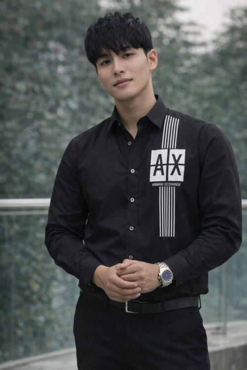 Armani black shirt