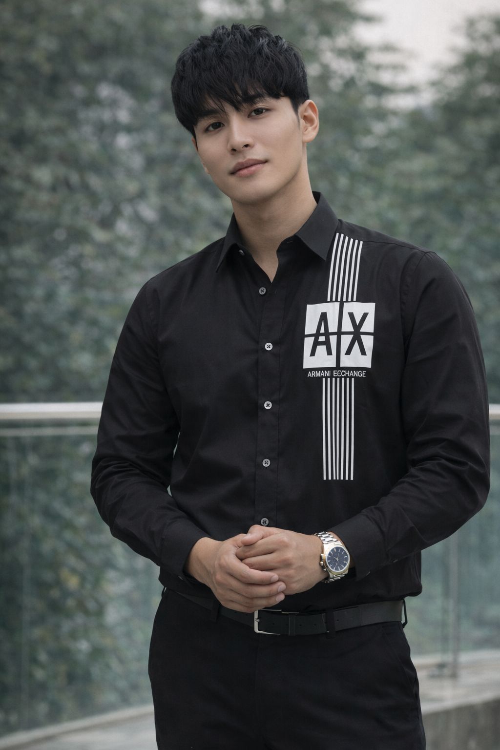 Armani black shirt