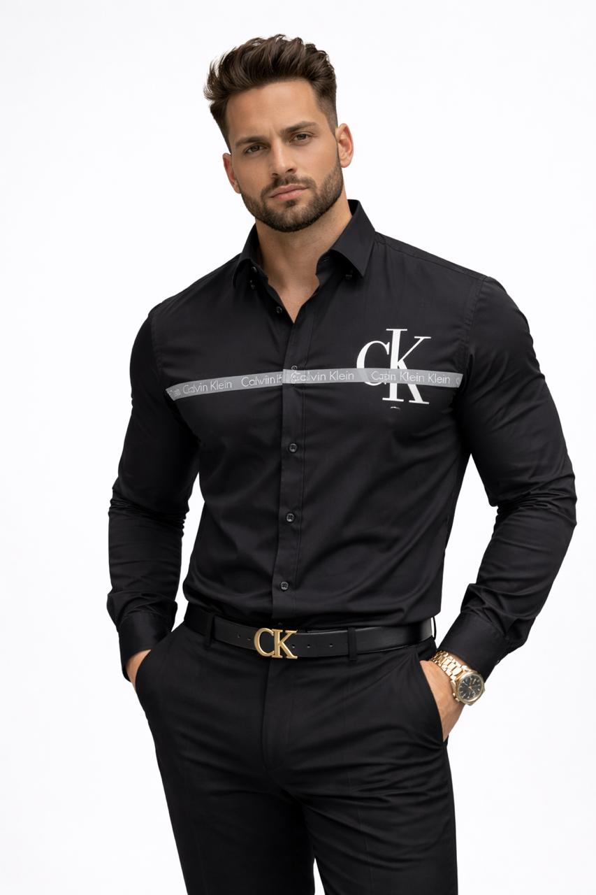 CK Signature Black Luxe Shirt for Men