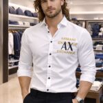 armani exchange white shirt