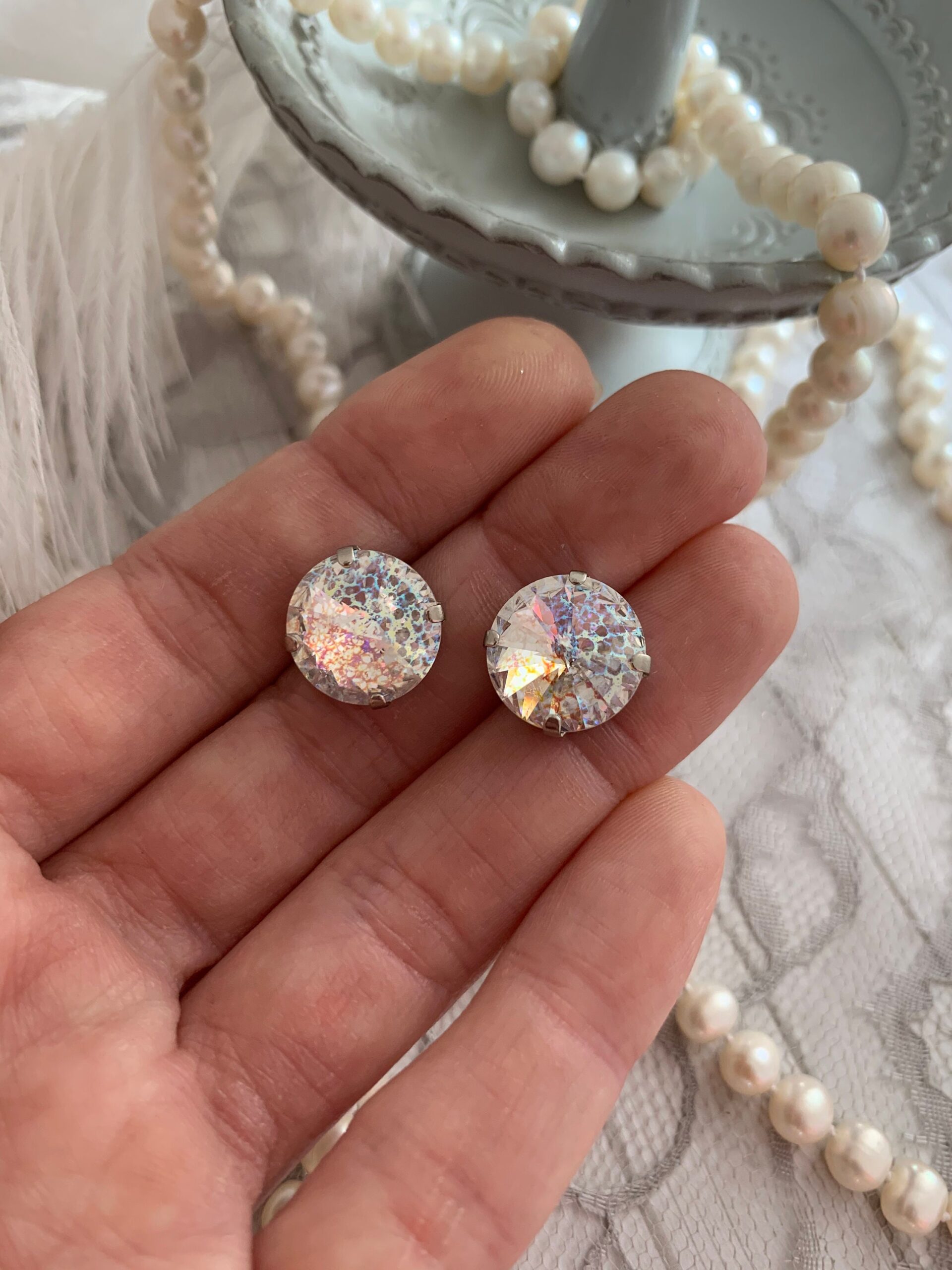 Crystal Stud Earrings