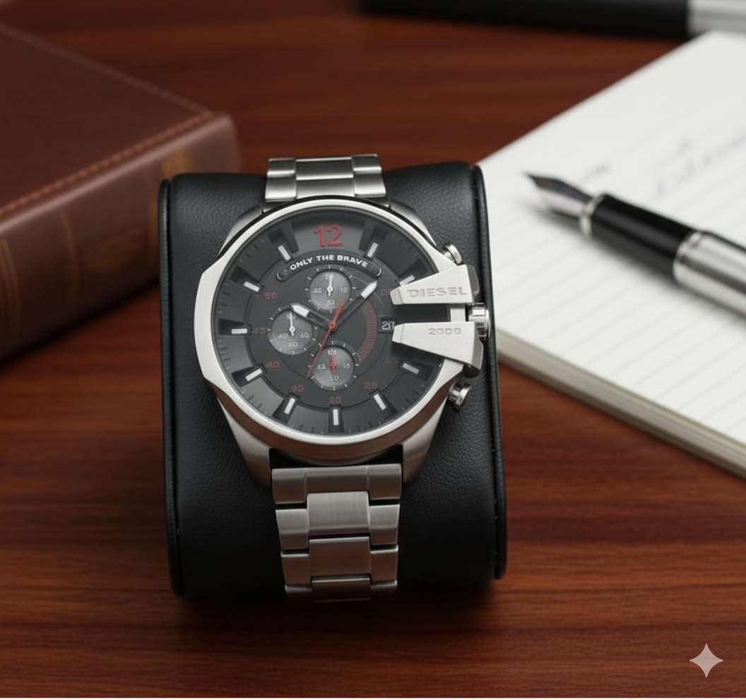 Diesel Men’s Chronograph Steel Watch – Bold & Stylish