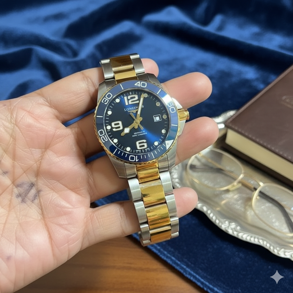 Rolex Submariner Date Two-Tone Gold & Stainless Steel Blue Dial Luxury Men’s Watch